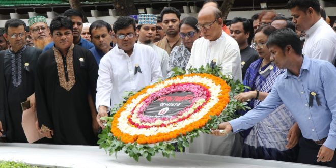 বাউবি’র “ক্যালেন্ডার ইভট” ও টুঙ্গিপাড়ায় জাতির পিতার সমাধি সৌধে শ্রদ্ধা নিবেদন