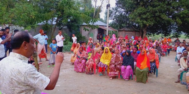 গোবিন্দগঞ্জে আওয়ামী লীগের মনোনয়ন প্রত্যাশী অধ্যক্ষ আবুল কালাম আজাদের উঠান বৈঠক