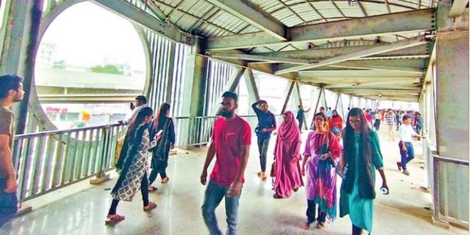 ফার্মগেটে উদ্বোধন হলো নান্দনিক ফুট ওভারব্রিজ