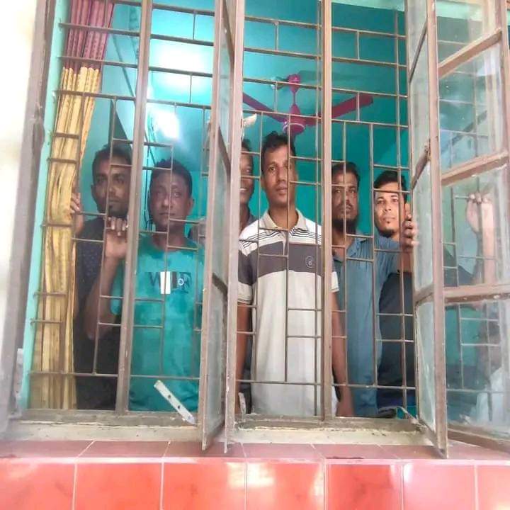 ধর্মপাশায় বিএনপির সভাপতি সহ আটক ৯