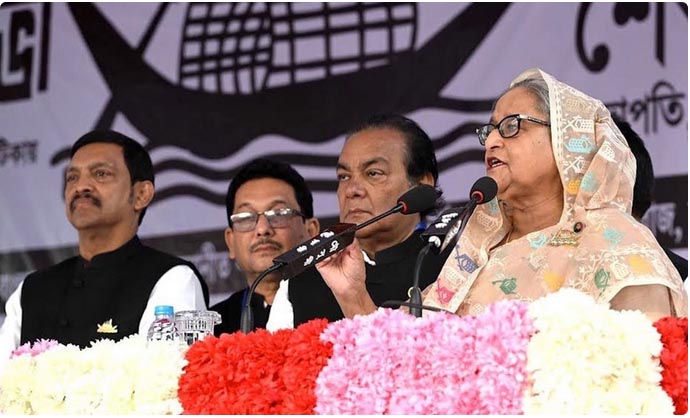স্মার্ট দেশ গড়তে নৌকায় ভোট চাই : শেখ হাসিনা