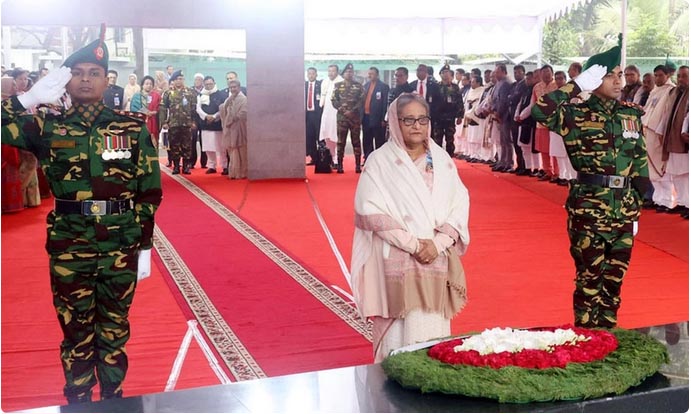 বঙ্গবন্ধুর স্বদেশ প্রত্যাবর্তন দিবসে প্রধানমন্ত্রীর শ্রদ্ধা