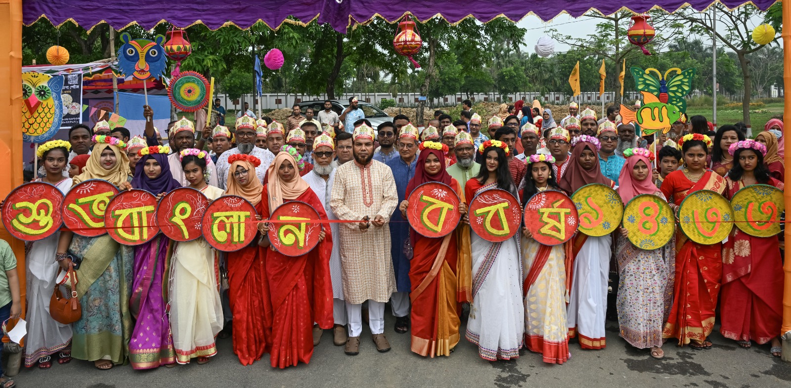 গাকৃবিতে বর্ণাঢ্য আয়োজনে পহেলা বৈশাখ উদযাপন