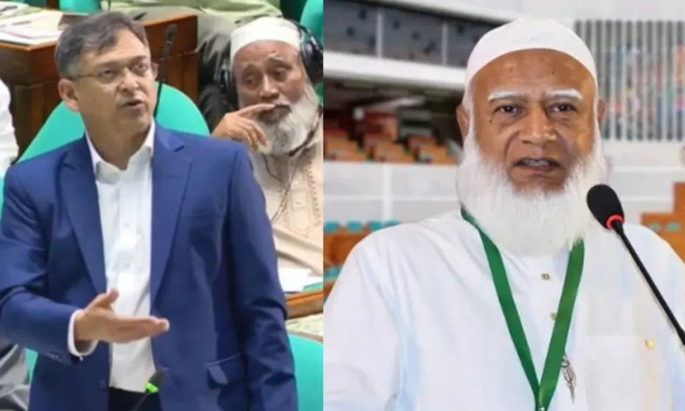 সংসদে স্বরাষ্ট্রমন্ত্রীর সঙ্গে বিরোধীদলীয় নেতার বিতর্ক