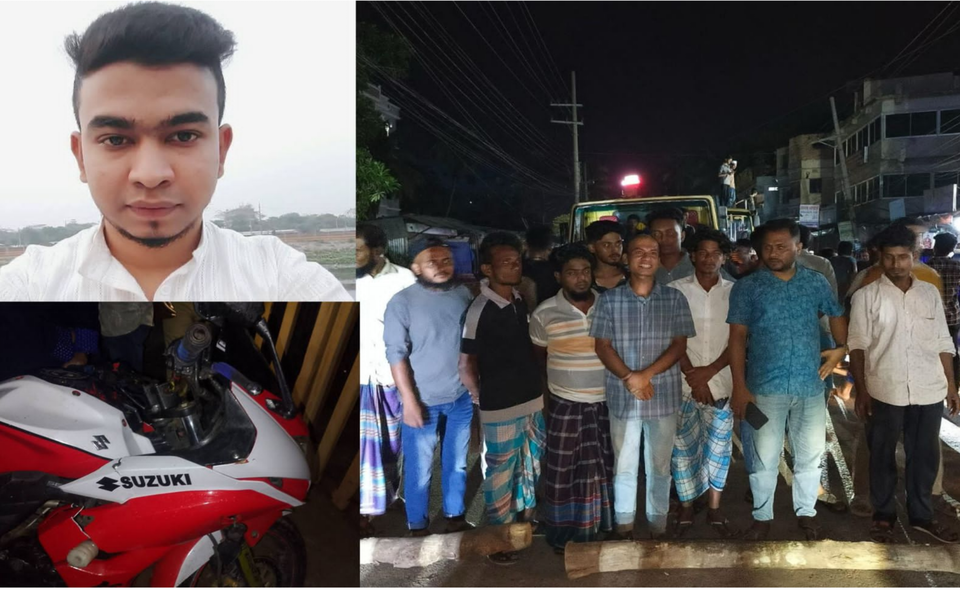 লক্ষ্মীপুরে সড়ক দুর্ঘটনায় গেল যুবকের প্রাণ: স্পিড ব্রেকারের দাবিতে সড়ক অবরোধ