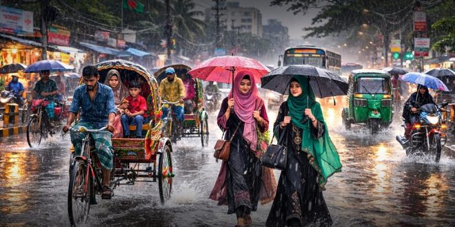 ঢাকাসহ যেসব বিভাগে বজ্রবৃষ্টি হতে পারে