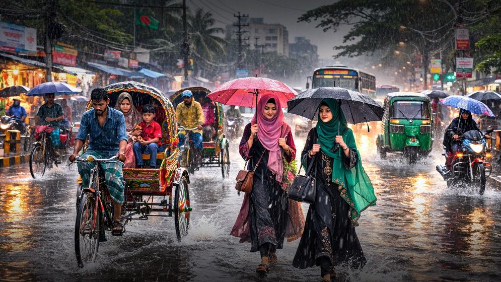 ঢাকাসহ যেসব বিভাগে বজ্রবৃষ্টি হতে পারে