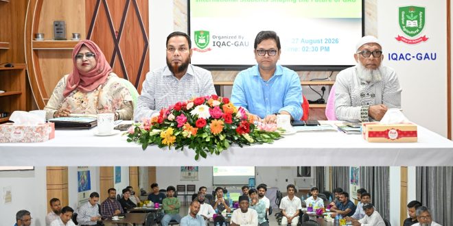 গাকৃবিকে বৈশ্বিক উচ্চশিক্ষার গ্লোবাল হাব করতে চাই- উপাচার্য